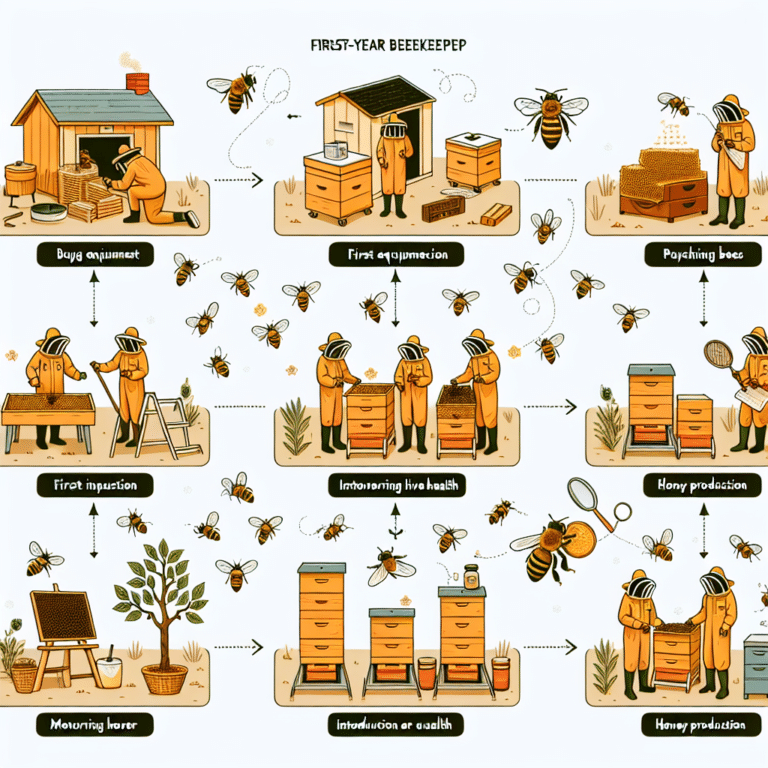 First-Year Beekeeping Timeline